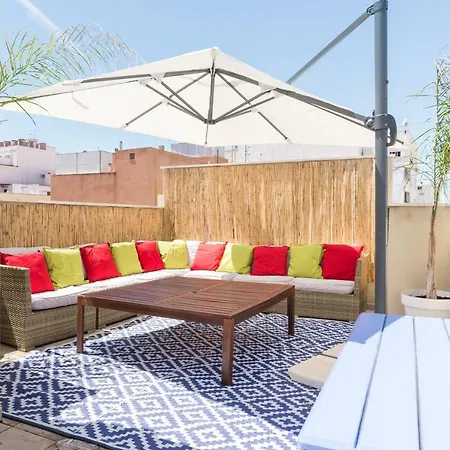 Ma1a-apt With Rooftops With Palms Close To Old Town * Malaga